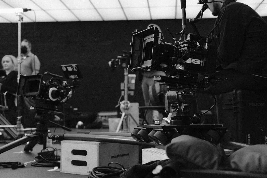 A camera on a Los Angeles stage